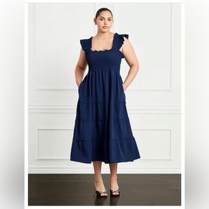 Hill House Navy Crepe Ellie Nap Dress - LIKE NEW